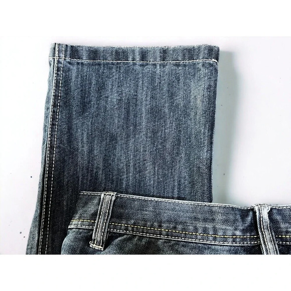 Southpole 8180 Jeans Blue Straight Leg Pockets Distressed Men's Size 34W / 30L - Picture 4 of 8